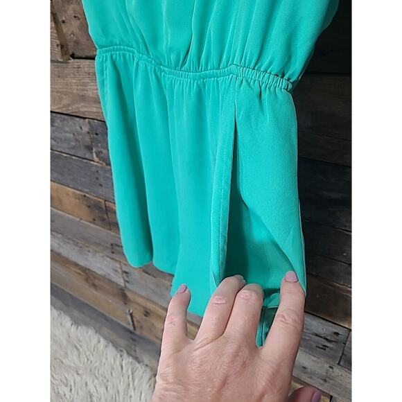 Romper Green Romper Scallop V-Neck Bodice Large - Picture 4 of 9